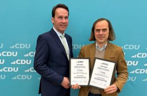 CDU-Rosengarten erhält Auszeichnung für Mitgliederzuwachs