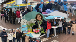 CDU-Wahlstände in Rosengarten: Unsere Kandidaten stehen Rede und Antwort