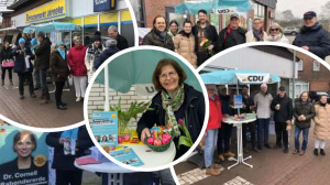 CDU-Wahlstände in Rosengarten: Unsere Kandidaten stehen Rede und Antwort