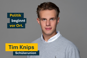 Tim Knips appeliert an die Erstwähler:innen: „Geht wählen!“